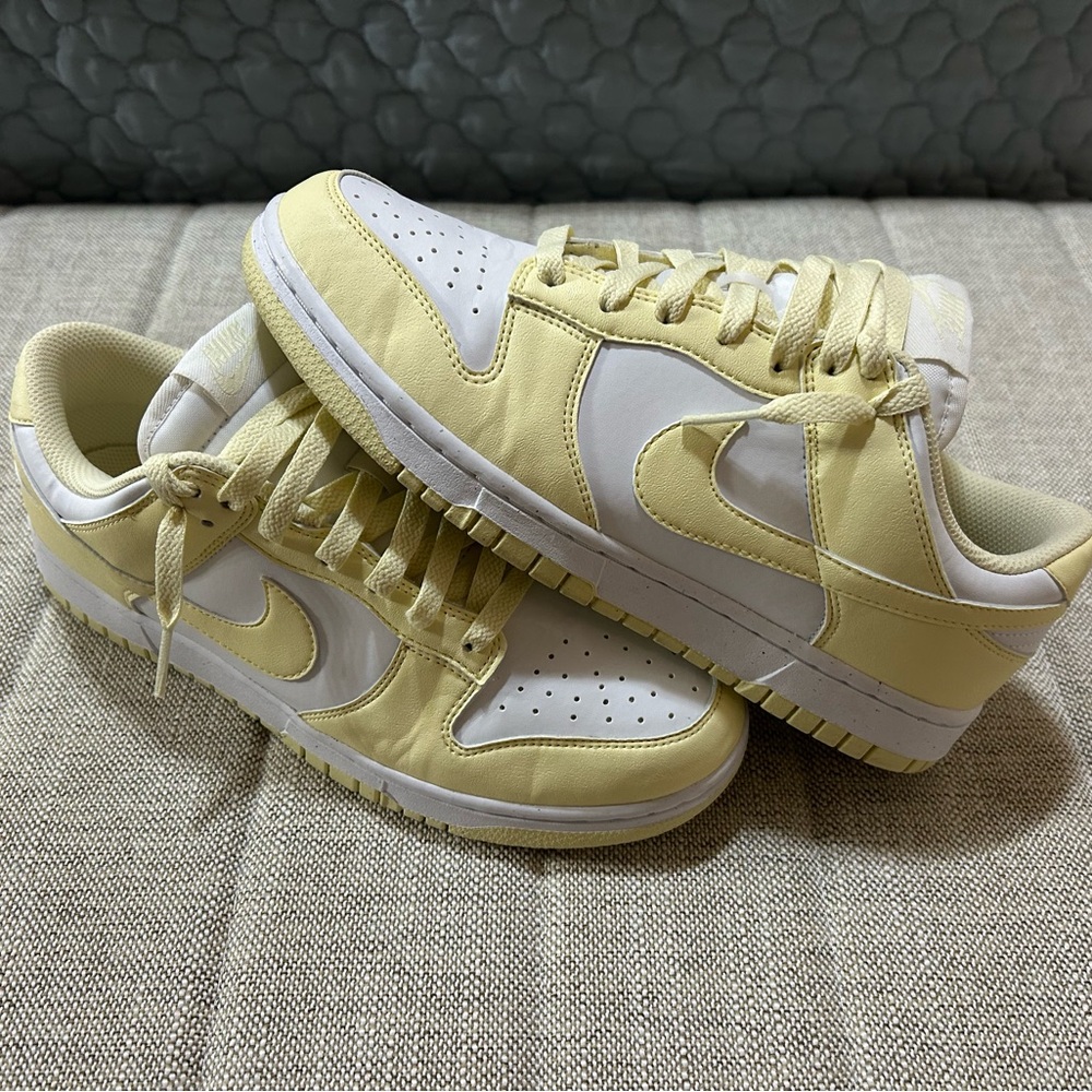 Nike Yellow and White Athletic Shoes